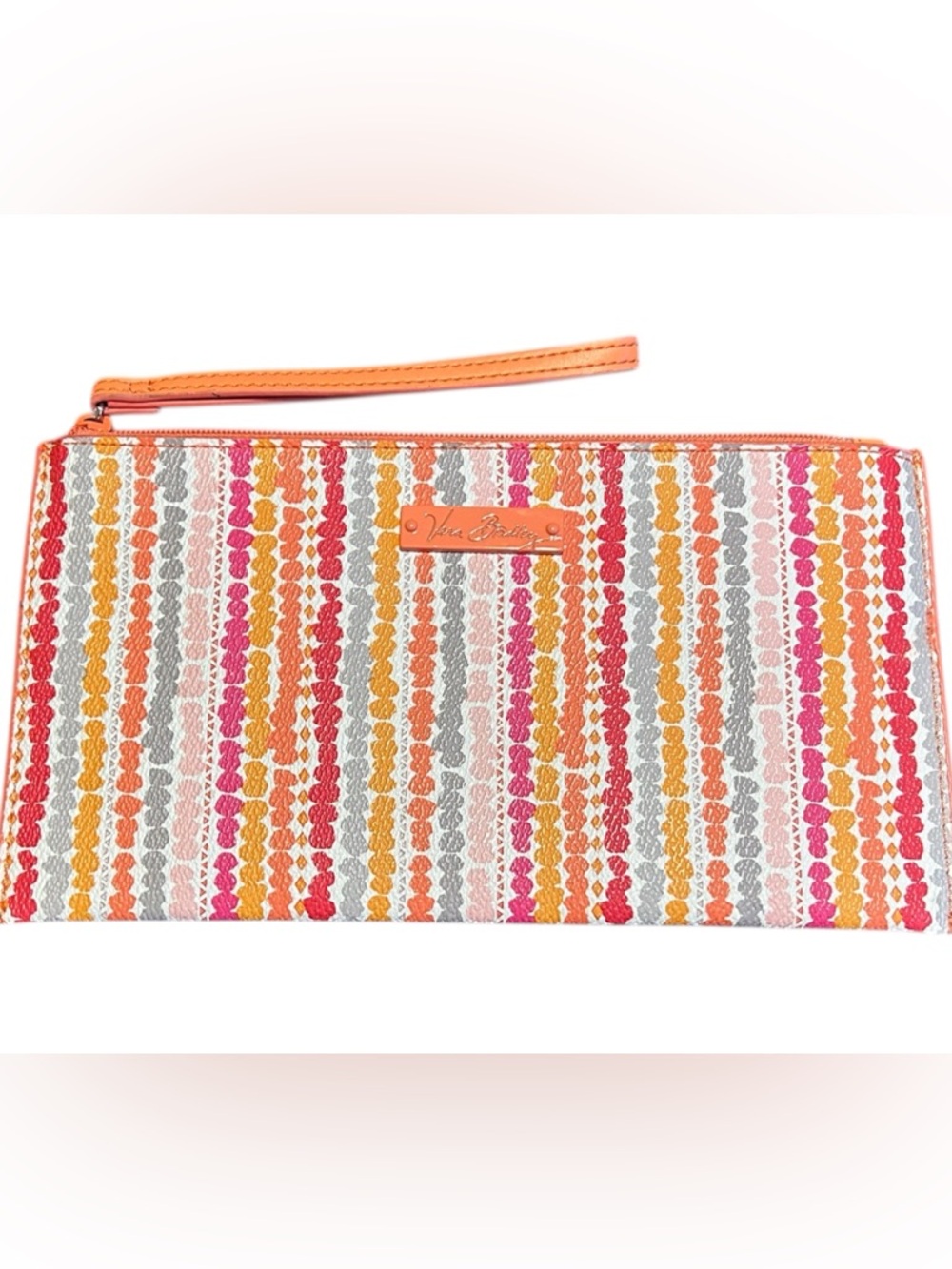 NWOT Vera Bradley Confetti Stripe Slim Zip Wristlet